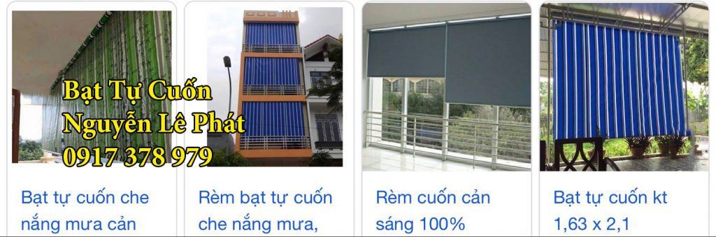 Báo giá bạt che nắng tự cuốn & rèm bạt che ban công ngoài trời