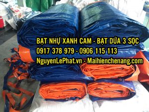 Cung Cấp Bạt Xanh Cam Vàng Che Hàng Hóa Công Trình Ngoài Trời Ở Bình Dương