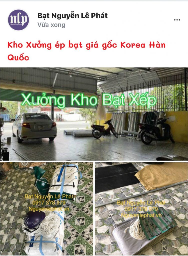 May ép bạt mái xếp tại Vũng Tàu