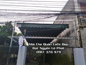 Lắp đặt mái che quán cafe đẹp