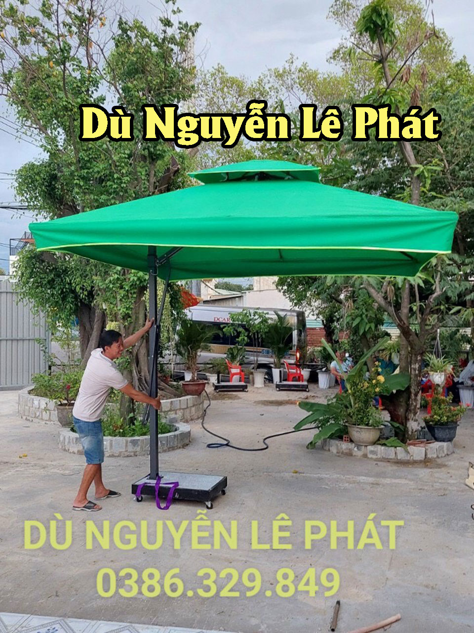Dù che nắng quán cafe Quận 7