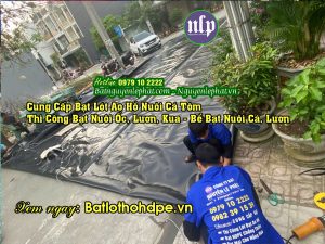 Thi Công Lót Bạt Ao Hồ Chứa Nước Tưới tại Định Quán - Đồng Nai