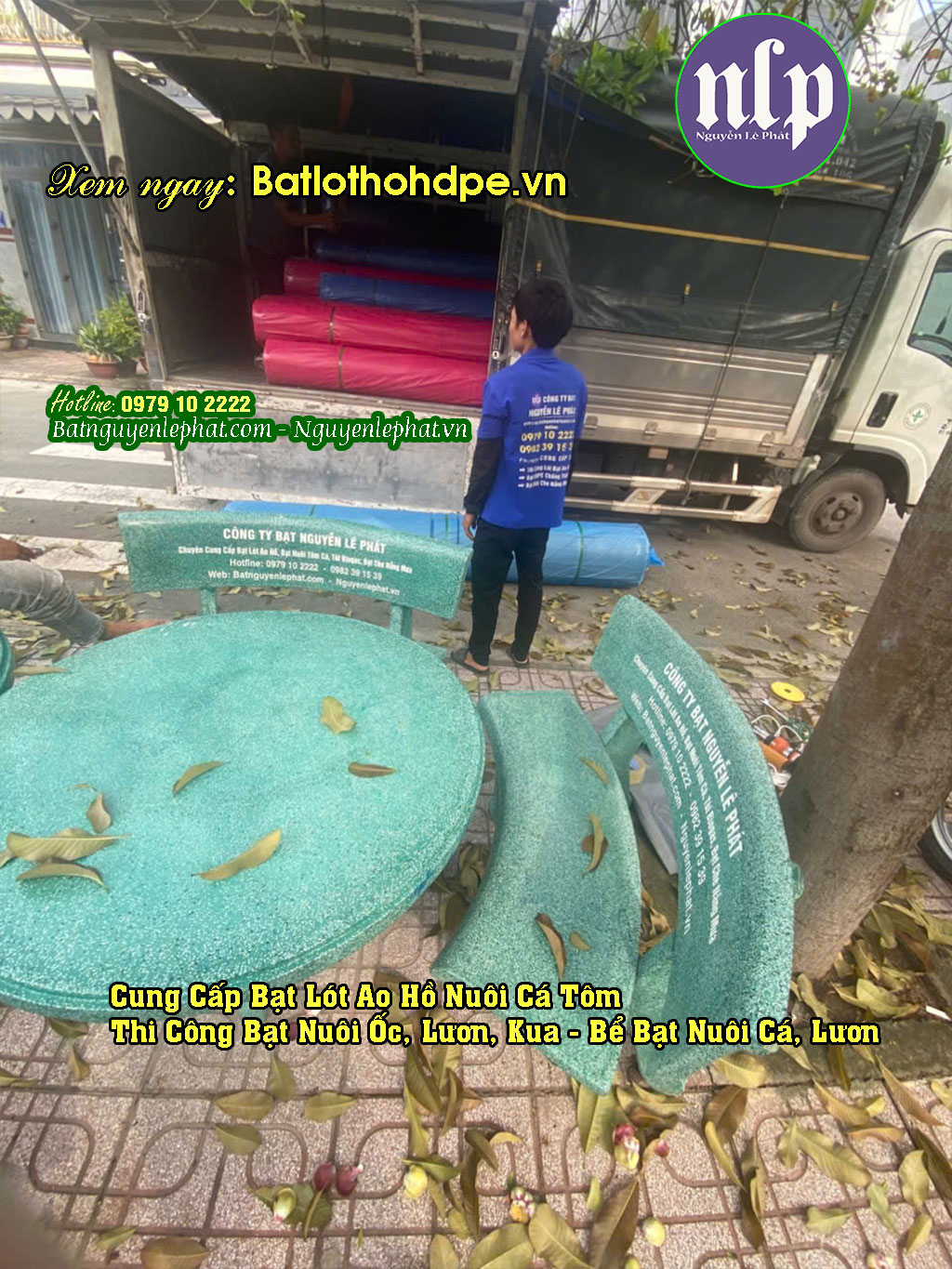 Bạt lót hồ chứa nước tại Trà Vinh