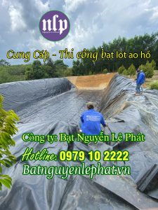 bạt lót hồ chứa nước giá rẻ tại Vĩnh Long