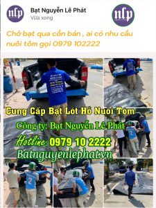 Bạt Lót Ao Hồ Chứa Nước Nuôi Cá Tôm tại Phú Yên