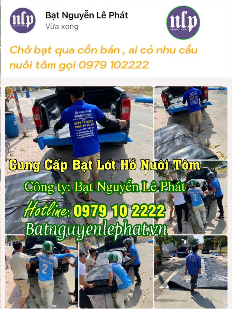 Bạt Lót Ao Hồ Chứa Nước Nuôi Cá Tôm tại Phú Yên