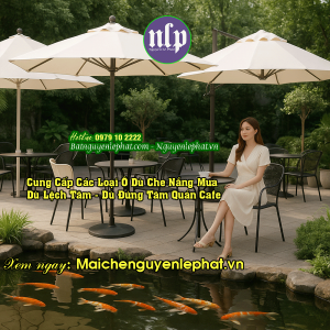Mẫu dù che quán cafe quận 9